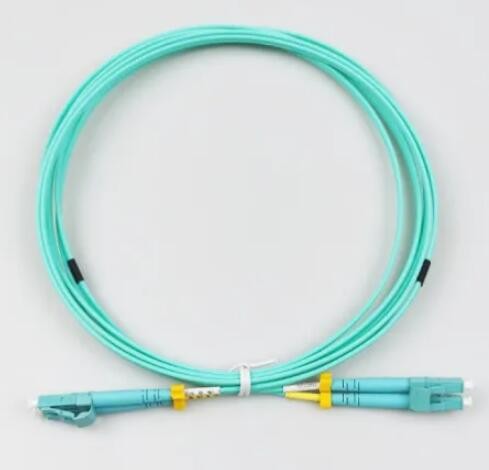 China 2.0mm Multimode Fiber Patch Cord , LC LC Om3 Patch Cord Aqua factory