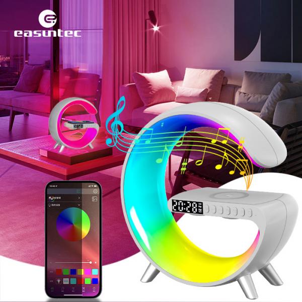 Quality Wireless Charger G Smart Light Sound Machine RGB App Control G Speaker Lamp for sale