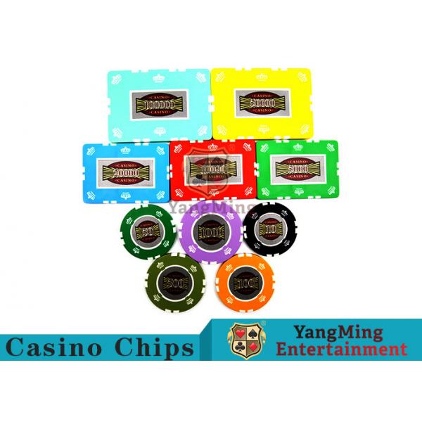 Quality RFID Crown Clay Casino Chip Set With UV Anti - Fake Aluminum Case for sale