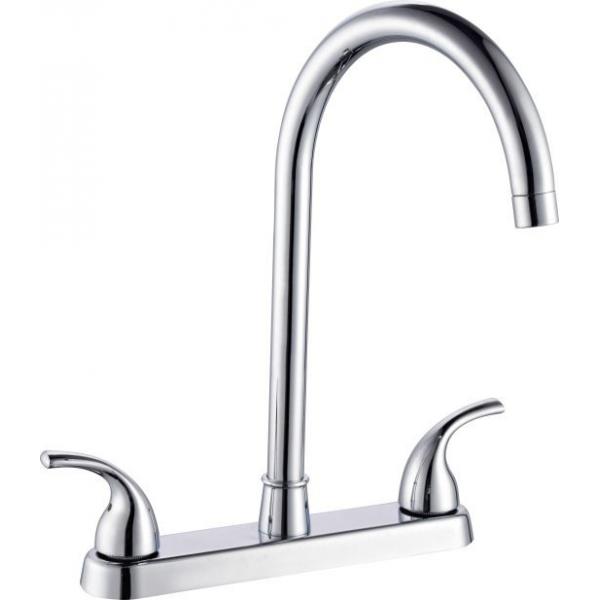 Quality 8'' Centerset Kitchen Sink Faucets Two Handles OEM ODM Quick Installation for sale
