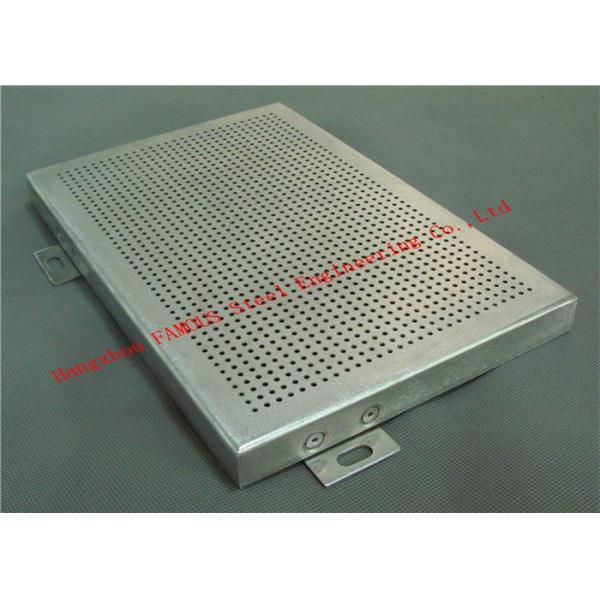 Quality 5052 1.2mm Aluminum Metal Cladding , 0.9mm Aluminum Perforated Panel for sale