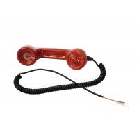 China Anti Destructive PC / ABS Material Red Telephone Handset for Public Phone factory
