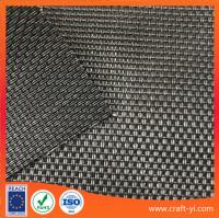 China black color 2X1 weave style outdoor Anti-UV sun chair fabric in Textilene mesh fabric factory