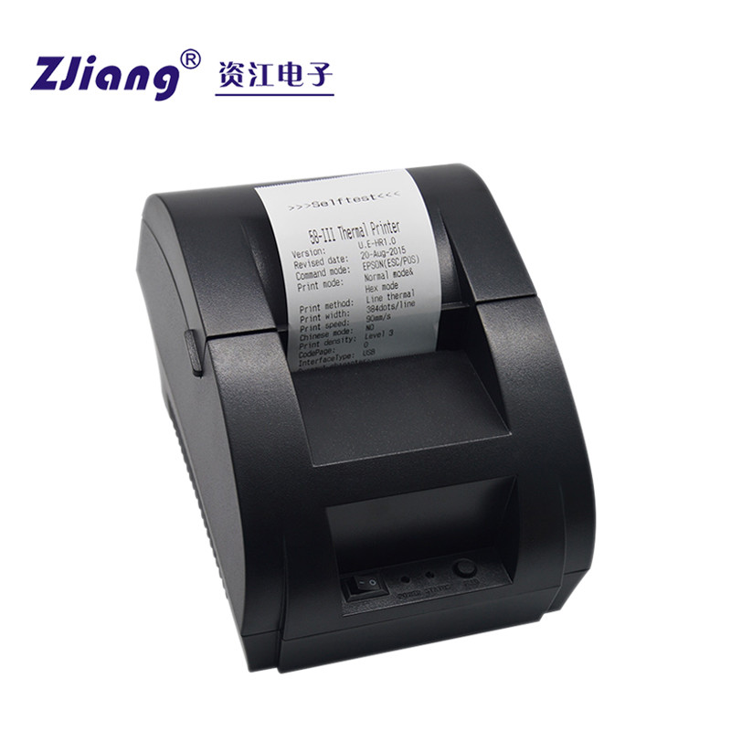 China 58mm Mini Bluetooth USB Desktop Thermal Printer POS Android And IOS With Invoice factory