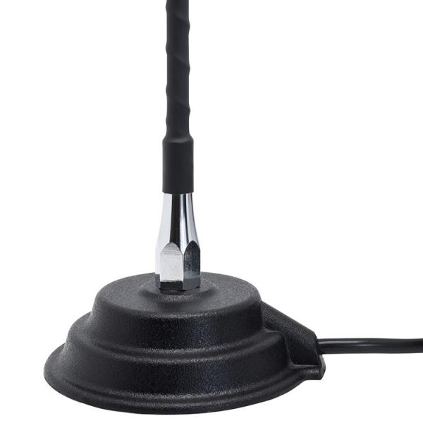 Quality CE IOS Fiberglass Whip 0-1dBi Car TV Antenna With SWR Adjuster Mag Mount for sale