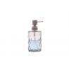 China Soap Empty Glass Jars 500ml Hand Sanitizer Bottle With Stainless Steel Pump factory