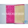 China Small Pink100% Polyester Microfiber Door Mat For Outdoor / Indoor Anti-Slip Backing factory