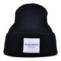 China Custom Embroidery / Printed Logo Acrylic Beanies Jacquard Knitted Hats Warm Hat With Patch factory