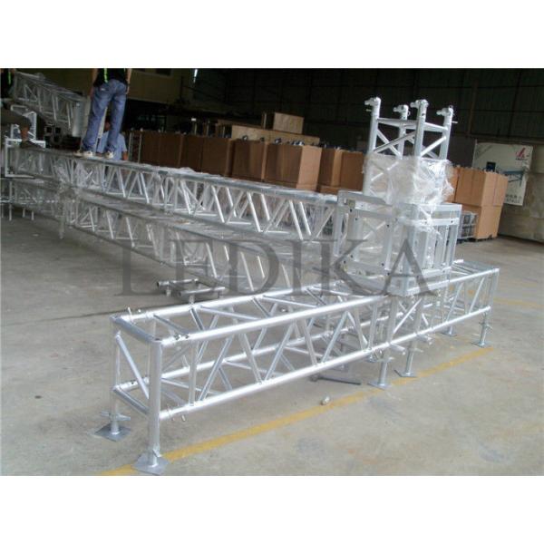 Quality Indoor Outdoor Events Light Truss 387mm Silver Square Spigot Truss for sale