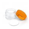 China Airless Glass Beauty Cream Jars Aluminium / Plastic Cap 25-65mm Height factory