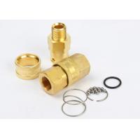 Quality 1/8"-1/2" High Flow Hydraulic Couplings Brass / SS304 For Dye Transfer Lines for sale