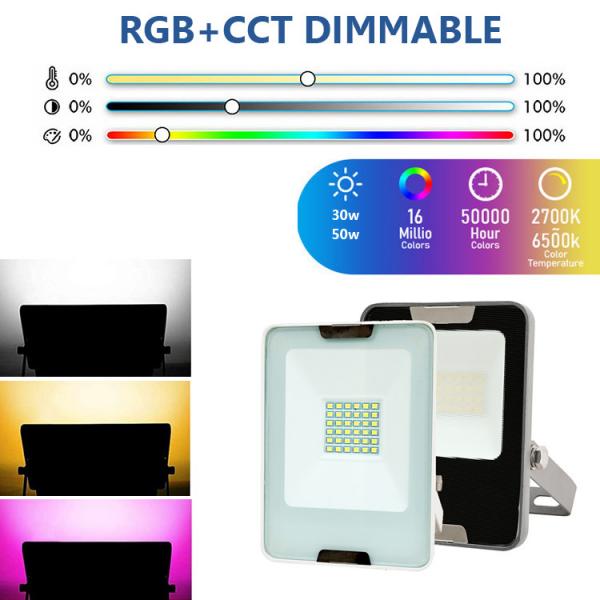 Quality Waterproof Outdoor RGB LED Floodlight Smart IP66 LED Flood Light 100W for sale