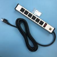 Quality Aluminum Shell 6 Outlet Power Strip Overload Protection For School Office for sale