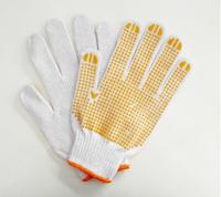 China Cotton string knitted seamless gloves factory