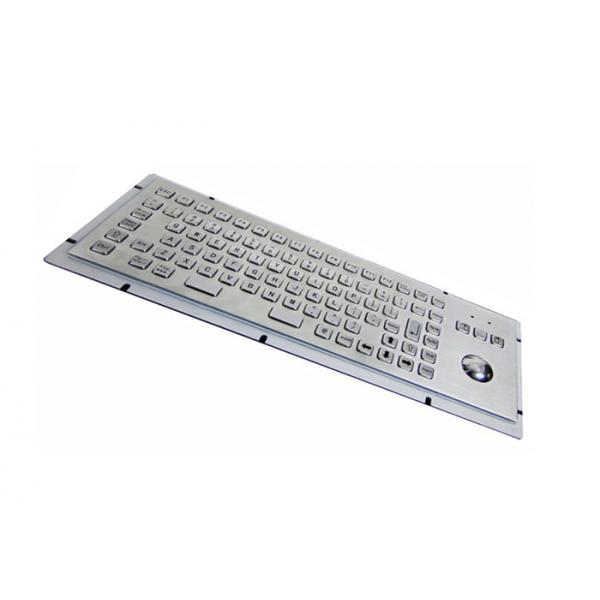 Quality F Keys Stainless Steel Industrial Keyboard 20mA With Mouse Optical Trackball for sale