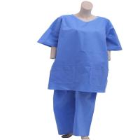 China Doctor Patient Protective Disposable Scrub Suits Short Sleeve Shirt Pants factory