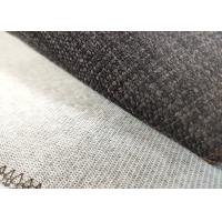 Quality 100% Polyester Linen look fabric for sofa upholstery fabric stock lots for sale