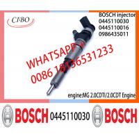 China BOSCH injetor 0445110030 0986435011 Diesel Common Rail Injector 0445110030 0986435011 for MG 2.0CDTI/2.0CDT factory