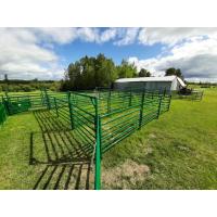Quality Farm Animal Corral Fence Galvanized Metal Round Rail Livestock Horse Cattle for sale