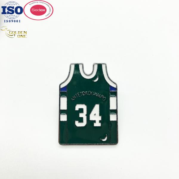 Quality Hard Physical Basketball Enamel Pins Jersey Number 23 Sports Custom Company Logo for sale
