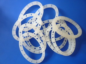 Quality White Silicone Rubber Ring Gasket , Silicone Gasket Ring With Personalized Size for sale