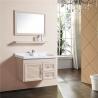China Wooden Grain Bathroom Sinks And Vanities Fire Proof Anti Corrode With 780mm Shelf factory