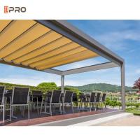 China Retractable Modern Aluminum Pergola Waterproof Canopy Shade Cover Slide On Wire Roof factory
