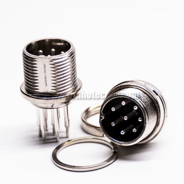 Quality IP55 Aviation Plug Socket Connector, Screw Lock 5 Pin Male Connector for sale