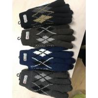 China 3M thinsulate Jacquard acrylic gloves for winter--Mens outside gloves with perfect design factory