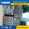 China China horizontal Plastic PET Bottles Baler factory throughout 6-8tons/h bale weight 1.2 ton for waste paper factory