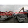 China ISUZU brand fecal suction truck with mobile telescopic boom for sale，Factory sale best price ISUZU boom truck crane factory