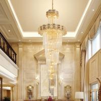 China Large Customized Certification Decor Modern Crystal Chandelier Dining Gold Stairs factory