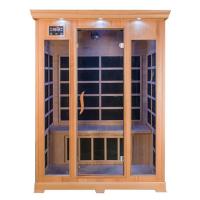 Quality 2100W Ultraviolet Home Sauna Room Far Inrared Dry Steam 3 Person for sale