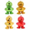 China OEM Fashion PVC Duck Toys Cartoon Character Gift Electroplated Duck factory