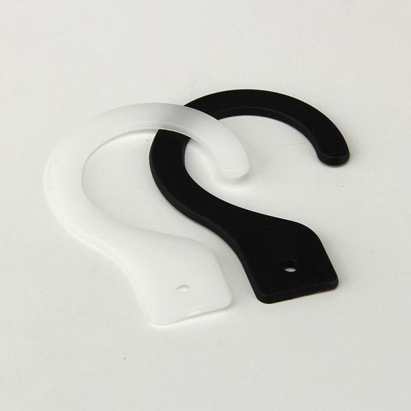 Quality Simple White Black Solid Color Small Plastic Hooks Without Logo for sale