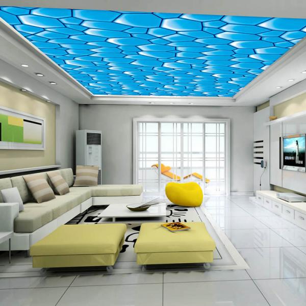 Quality durable Pvc High Gloss Stretch Ceiling Film For Home Decoration Ceilings for sale
