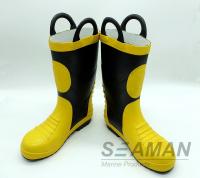 China Steel Toe Fireman Rubber Boots Fire Fighter'S Equipment EN15090-2012 Safety Shoes factory