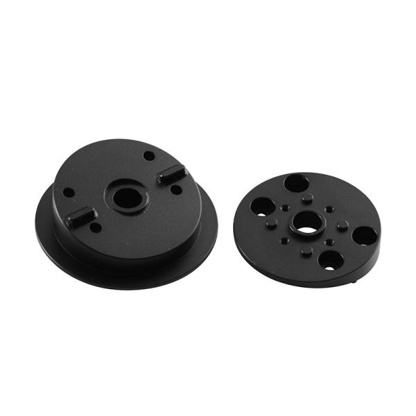 Quality OEM Polishing Robotics Aluminum Bracket Black Anodized Treatment for sale