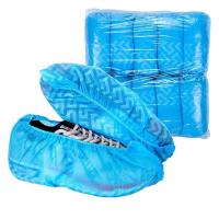 China Blue 30g Disposable Shoe Protectors Non Woven Non Slip Shoe Covers factory