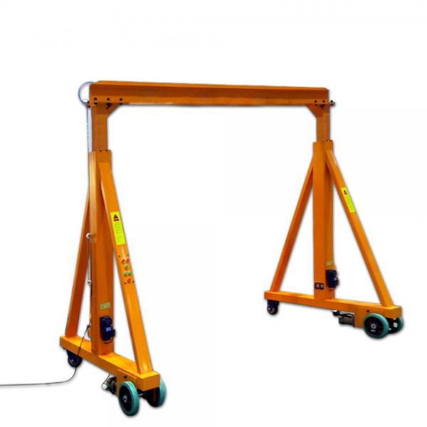 Quality 4 Wheels Mini Type Mobile Gantry Crane With Chain Or Wire Rope Hoist for sale
