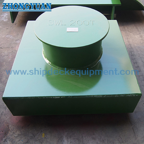 Quality Steel Plate Fabricated Recessed Bitts Ship Towing Equipment for sale