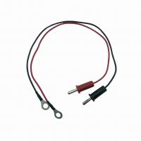 China Banana Head Probe Cable Harness Assembly Black Red Thermocouple Wire 300mm 055 for sale