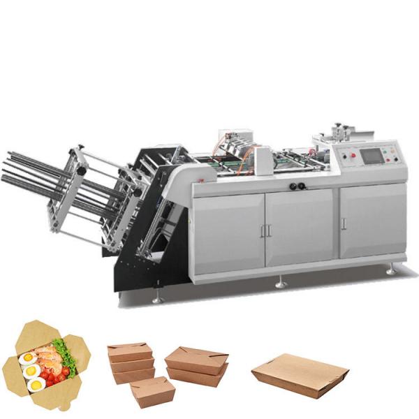 Quality 4.5kw/H Automatic High Speed Paper Lunch Box Machine 150pcs/Min for sale