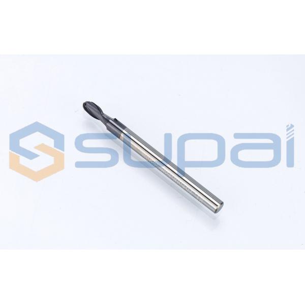 Quality 2 Flutes Ball Nose Solid Carbide End Mills CNC Milling Cutter R0.5 0.75mm CNC Tools Milling Cutter for sale