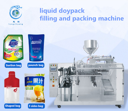 Quality Yogurt Stand-Up Pouch Packing Machine Soybean Milk Packing Machine Fruit Juice Zipper Bag Automatic Packaging Machine for sale