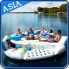 China 0.9mm Durable PVC Tarpaulin Inflatable Island Floating Lounge factory