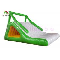 Quality Fire Resistant 0.9mm PVC Tarpaulin Blow Up Water Toy / Aqua Wet Slide for Water for sale
