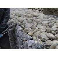 China 80x100mm Pvc Coated Gabion Wire Mesh In Flood Control Retaining Wall factory