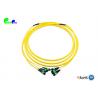 China MPO Trunk Cable Pre - terminated Fanout 3.0mm 48 Cores 9 / 125μm MPO Female - MPO Female OS2 LSZH Yellow factory