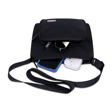 Quality Black Grey Color Sling Laptop Bag Water Resistant Unisex Multipurpose for sale
